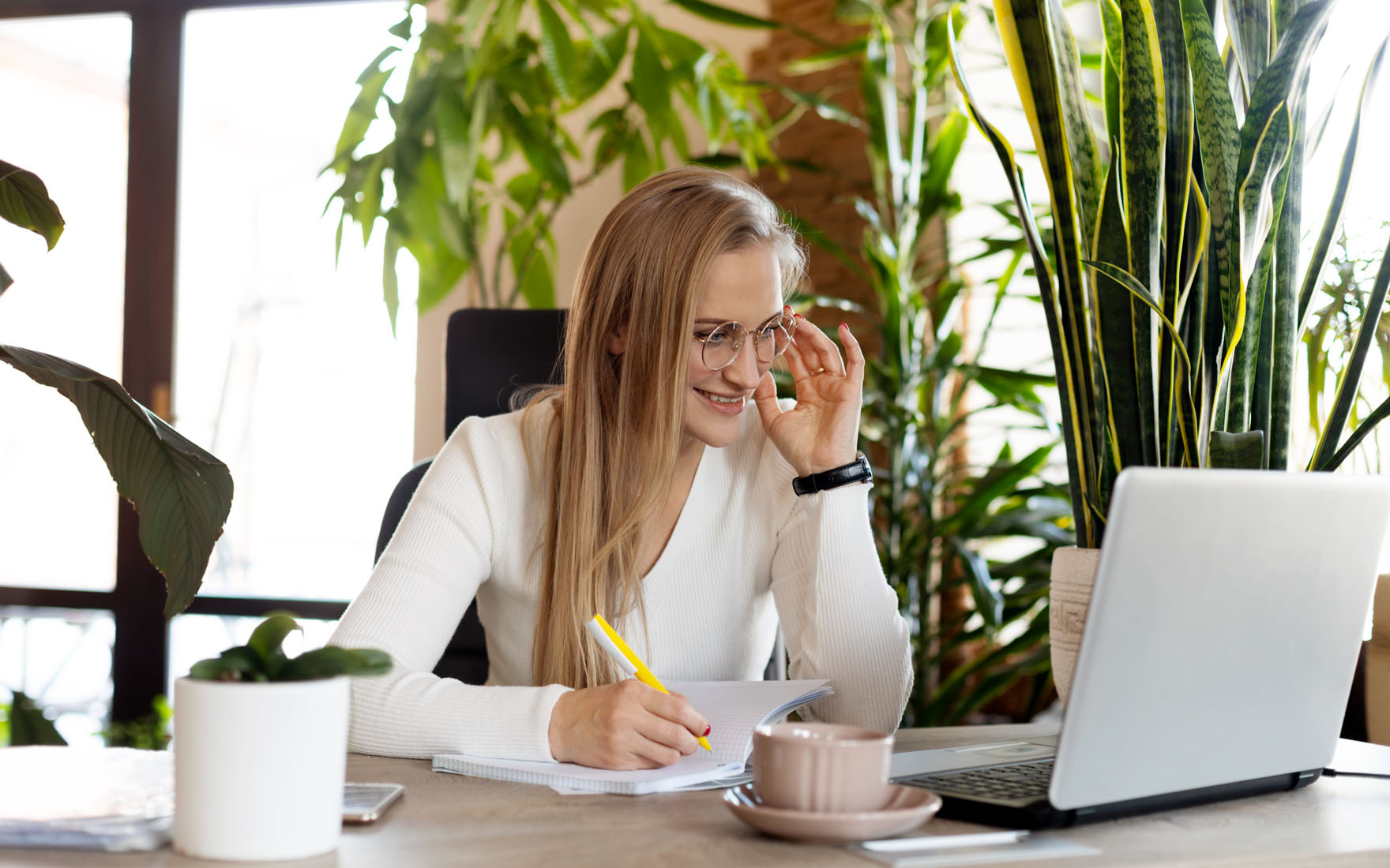 Rośliny poprawiające nastrój do biura